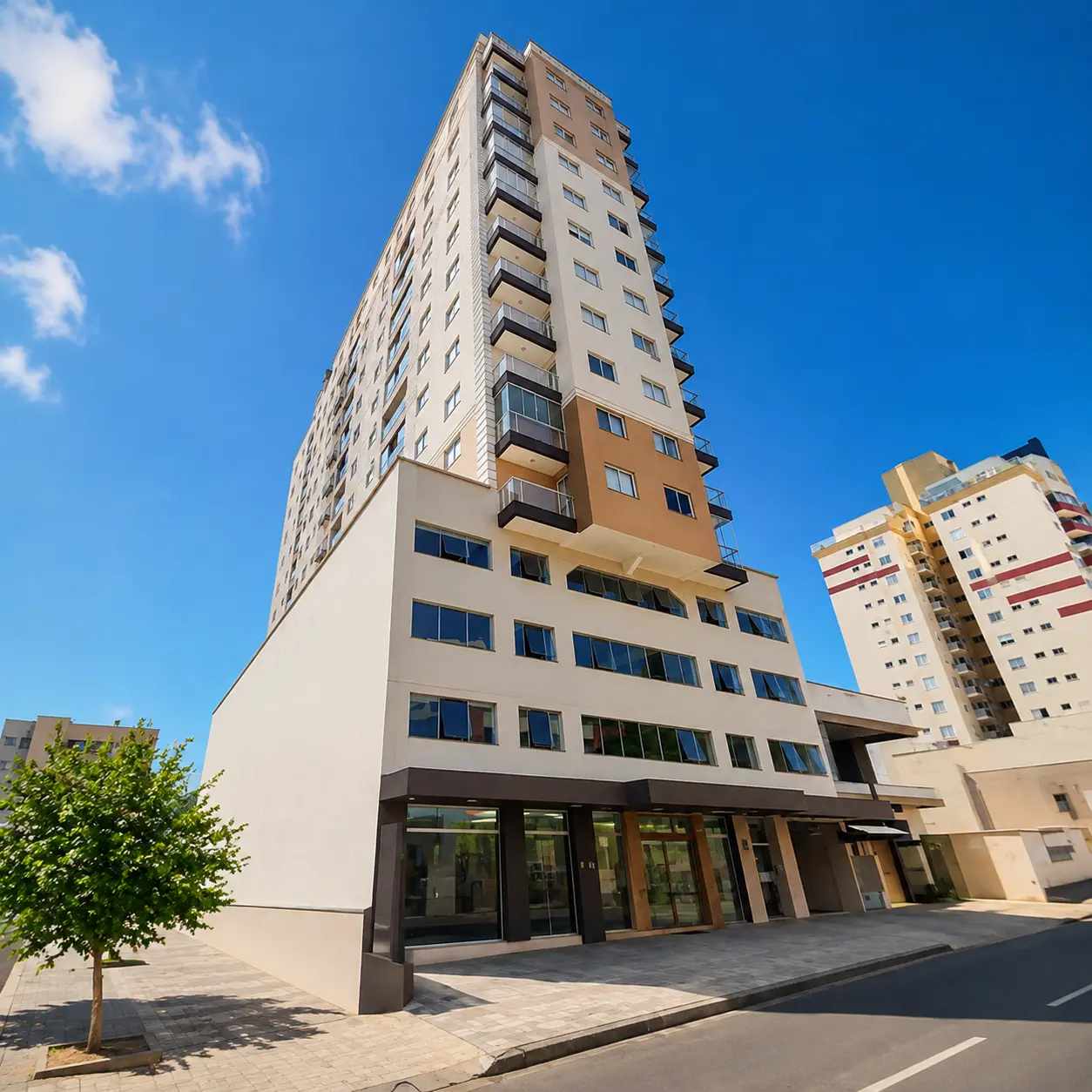 Edifício residencial no centro de Concórdia